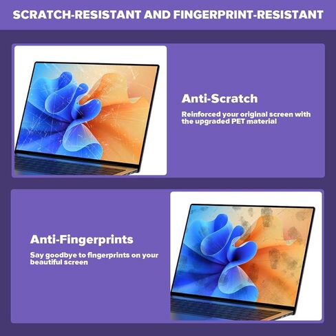 Verponity [2-Pack 14 Inch HD Anti-Blue Light Laptop Screen Protector, Premium PET Anti-Glare & Scratch-Proof Removable Laptop Screen Protector Shield Compatible with HP/Lenovo/Dell/Acer/ASUS…… in Kuwait