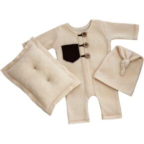 Newborn Photography Outfits Boy Girl Baby Photo Romper Knit Bodysuit Outfit Prop in Kuwait