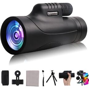 Monocular Telescope 40x60 High Powered Monocular for Adults Monocular for Smartphone Adapter Monocular Telescope Hunting Wildlife Bird Watching Travel Camping Hiking in Saudi Arabia