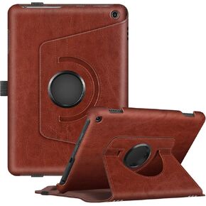 حافظة Fintie لجهاز Kindle Fire HD 8 وHD 8 Plus اللوحي (يناسب إصدار الجيل الثاني عشر 2022 والجيل العاشر 2020) - غطاء واقٍ بحامل دوار 360 درجة مع إيقاظ تلقائي مزدوج للنوم، أسود in Kuwait