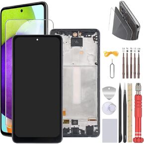 قطعة غيار لشاشة AMOLED لجهاز Samsung Galaxy A52 5G A526U A526W A525F A526B 6.5 بوصة LCD مع أدوات التحويل الرقمي باللمس مع أدوات (ليس لجهاز Galaxy A52s) in Kuwait