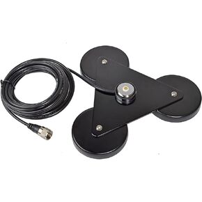 NMO Magnetic Mount, Heavy Duty Antenna Magnet Base Bracket with 5Meter(16.4ft) RG58 Cable for Motorola Yaesu Icom Midland Mobile Ham Radio Transceivers in Saudi Arabia