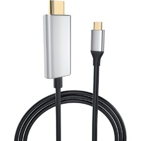 كابل USB C إلى HDMI ، NIAO-CHAO 6ft USB Type C إلى HDMI كابل 4K @ 30Hz لجهاز MacBook Pro ، MacBook Air ، iPad Pro ، HP ، XPS والمزيد in Kuwait