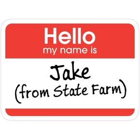 WeiaMaoYi 3 PCs Stickers Jake from State-Farm, Jake State-Farm Hello Jake from State-Farm Sticker for Laptop, Phone, Cars, Vinyl Funny Stickers Decal for Laptops, Guitar, Fridge in Saudi Arabia