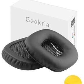 Geekria QuickFit Replacement Ear Pads for Marshall Major, Major II, Major 2 Headphones Ear Cushions, Headset Earpads, Ear Cups Cover Repair Parts (Black)
