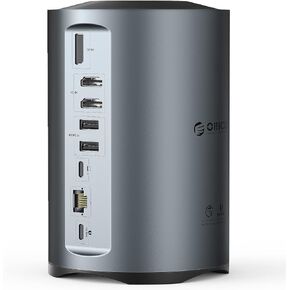 ORICO USB-C Triple Monitor Docking Station for MacBook Pro M1/M2/Windows with 100W Power Delivery,15-in-1 USB C Laptop Dock with Dual 4K HDMI,8 USB Ports,DP,RJ45,3.5mm Audio,TF/SD (Silver 2)