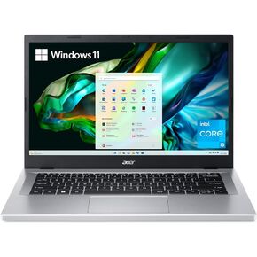 Acer Aspire 3 A314-36P-35UU Slim Laptop | 14.0" Full HD IPS Display | Intel Core i3-N305 Processor | Intel UHD Graphics | 8GB LPDDR5 | 128GB NVMe SSD | Wi-Fi 6 | Windows 11 Home in S Mode,Silver in Saudi Arabia