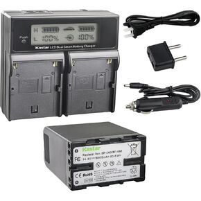 شاحن Kastar BP-U60 / BP-U66 AC LCD DualFast متوافق مع Sony BP-U30، BP-U35، BP-U60، BP-U60T، BP-U66، BP-U65، BP-U68، BP-U70، BP-U90 ، بطارية BP-U95، BP-U96، BP-U98 in Kuwait