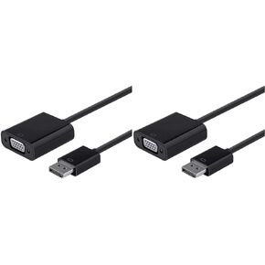 Monoprice DisplayPort 1.2a to VGA Active Adapter, Black in Kuwait