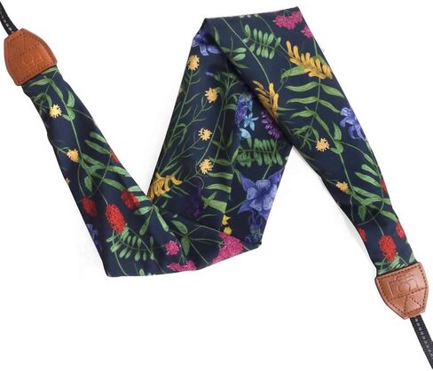 Elvam Universal Men and Women Scarf Camera Strap Belt Compatible with DSLR, SLR, Instant,Digital Camera - (Purple Flower) in Kuwait