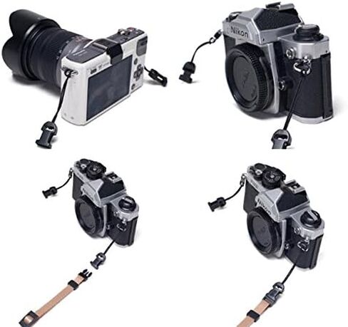 Elvam Universal Men and Women Scarf Camera Strap Belt Compatible with DSLR, SLR, Instant,Digital Camera - (Purple Flower) in Kuwait