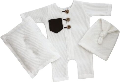 Newborn Photography Outfits Boy Girl Baby Photo Romper Knit Bodysuit Outfit Prop in Saudi Arabia