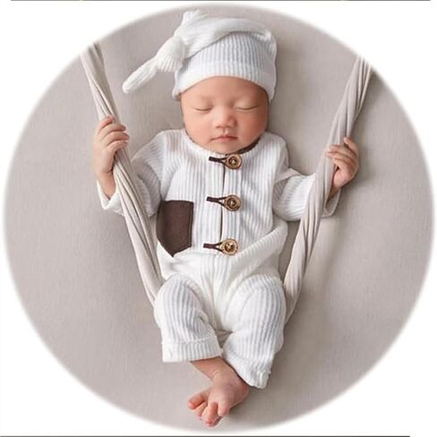 Newborn Photography Outfits Boy Girl Baby Photo Romper Knit Bodysuit Outfit Prop in Saudi Arabia