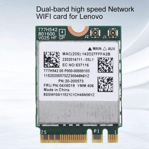 بطاقة ASHATA WiFi، شبكة مزدوجة النطاق 2.4G/5G 433Mpbs شبكة NGFF بطاقة WiFi لاسلكية لينوفو in Saudi Arabia