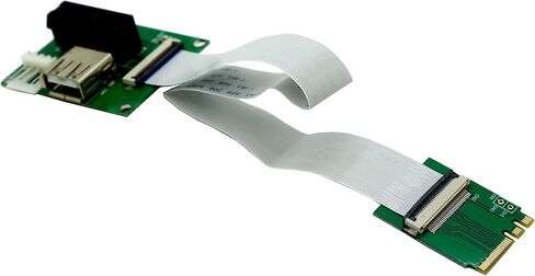 Sintech PCI-E Express X1/UB to M.2 A/E Key Adapter Card with FPC Cable in Saudi Arabia