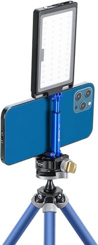 LEOFOTO PC-20 حزمة حامل الهاتف المحمول 1/4 بوصة متوافقة مع Arca (أسود/أزرق/أحمر/برتقالي/فضي) (أزرق) in Saudi Arabia