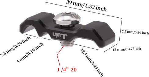 foto4easy Camera Cage Cable Clamp,Universal Cable Clamp Clip with 1/4"-20 Screw Mount for HDMI USB Power Cable Video Camera Cable in Saudi Arabia