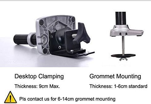 XSJ8013C سبائك الألومنيوم ذراع طويل للغاية LED شاشة LCD حامل طاولة لقط كامل الحركة مراقب جبل الدعم (فضي) in Kuwait