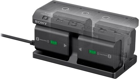 مجموعة محول شاحن بطاريات متعددة من سوني مع أربع بطاريات Sony Z-Series NP-FZ100 وحزمة حافظة صلبة (6 قطع) in Kuwait