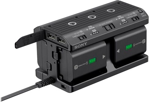 مجموعة محول شاحن بطاريات متعددة من سوني مع أربع بطاريات Sony Z-Series NP-FZ100 وحزمة حافظة صلبة (6 قطع) in Kuwait