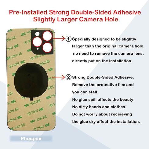 Phoupair OEM Rear Back Glass Replacement for iPhone 11 Pro Max 6.5 Inches with Professional Repair Tool Kit (Midnight Green) in Kuwait