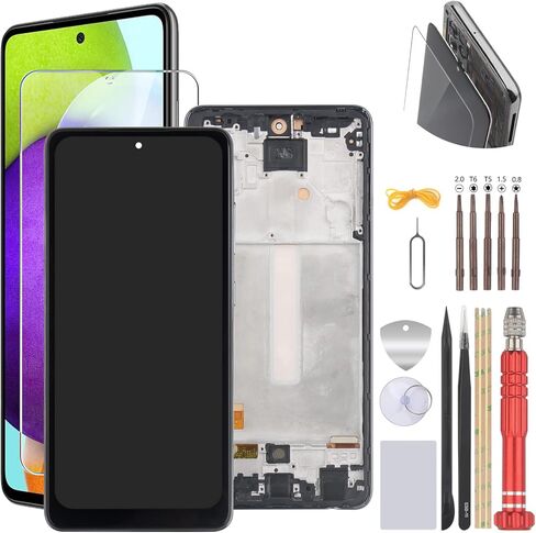 قطعة غيار لشاشة AMOLED لجهاز Samsung Galaxy A52 5G A526U A526W A525F A526B 6.5 بوصة LCD مع أدوات التحويل الرقمي باللمس مع أدوات (ليس لجهاز Galaxy A52s) in Kuwait