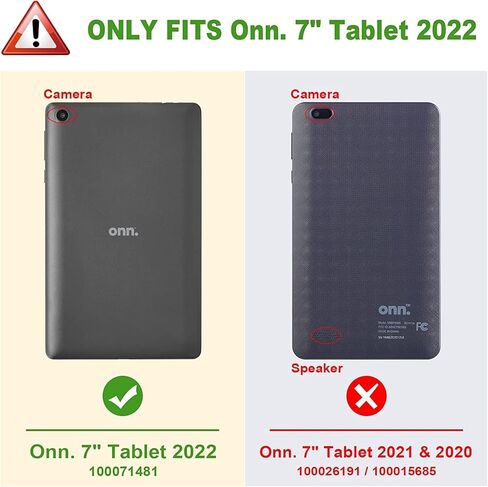 حافظة كمبيوتر لوحي LTROP Onn 7 Gen 3 2022، حافظة أطفال لجهاز Onn 7 Tablet 2022 موديل 100071481، حافظة كمبيوتر لوحي Onn 7 للأطفال، حافظة بمقبض قابل للتحويل وخفيفة الوزن مضادة للصدمات لجهاز Onn 7 بوصة، أخضر in Kuwait