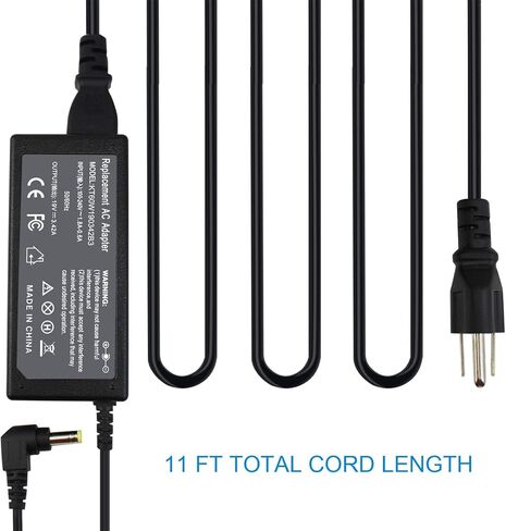 Lnocciy 19V 3.42a 65W AC Adapter Charger for Toshiba Satellite PA3714U-1ACA PA3917U-1ACA PA3715U-1ACA C55 C55-A C655 C850 C50 L755 C855 L655 L745 P50 C855D C55D S55 in Kuwait