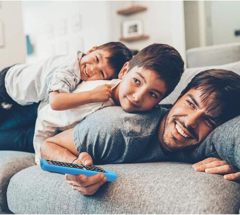 حافظة واقية من السيليكون لجهاز LG AKB75095307 AKB75375604 AKB74915305 جهاز التحكم عن بعد، مقاوم للصدمات ومضاد للفقدان وغطاء حماية لجهاز التحكم عن بعد للتلفزيون الذكي LG (أزرق متوهج) in Saudi Arabia