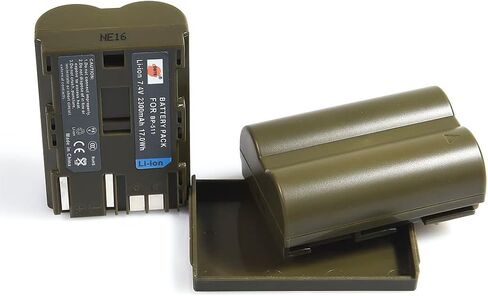 DSTE Replacement for 2X BP-511 Battery + DC19 Travel and Car Charger Adapter Compatible Canon EOS 300D 50D 5D D30 D60 Digital Rebel Kiss DM-MV100X 100Xi 400 430 450 X1i as BP-511A in Saudi Arabia