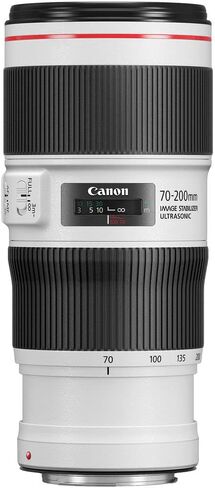 عدسة Canon EF 70-200mm f/4L is II USM (2309C002) مع طقم فلتر وحقيبة ظهر وبطاقة 64 جيجابايت وقارئ بطاقات وحامل ثلاثي مرن ومحفظة ذاكرة وحافظة غطاء ومجموعة تنظيف وحزام يد والمزيد (متجددة) in Saudi Arabia