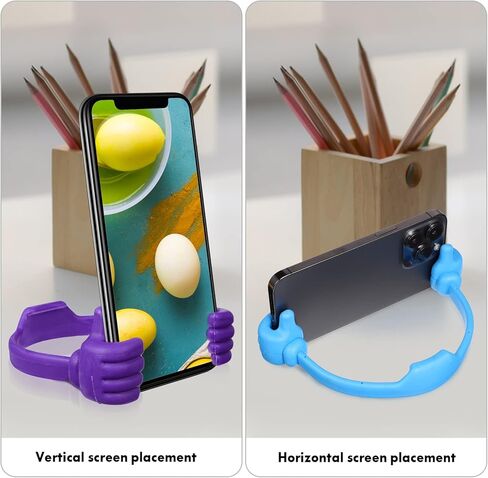 12 قطعة من حامل الابهام للابهام والجوال والتابلت على سطح المكتب، حامل ملون للتابلت والحمام بتصميم ديكوري محمول على شكل اقواس in Kuwait