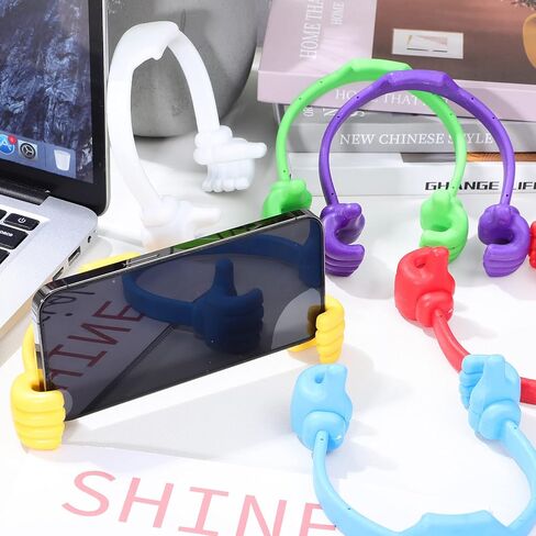 12 قطعة من حامل الابهام للابهام والجوال والتابلت على سطح المكتب، حامل ملون للتابلت والحمام بتصميم ديكوري محمول على شكل اقواس in Kuwait