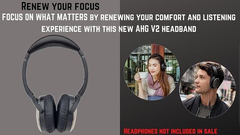 وسادة شريط راس بديلة V2 QC3/وسادة عصابة راس فوق الاذن متوافقة مع بوز كوايت كومفورت 3 (QC3)، بوز فوق الاذن 2 (OE2)، بوز فوق الاذن (OE) وسماعات بوز ساوند ترو (اسود) in Saudi Arabia