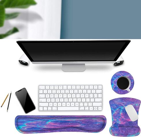 وسادة ماوس من الإسفنج الذكي مع دعم المعصم وسادة ماوس مريحة مع مسند معصم خفيف الوزن لسهولة الكتابة وتخفيف الألم مسند المعصم للكمبيوتر المحمول ، سطح المكتب ، لعبة ، المكتب ، المكتب ، in Kuwait