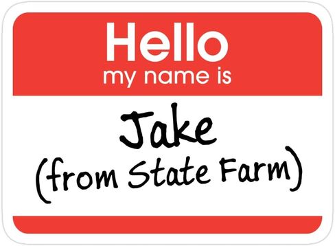WeiaMaoYi 3 PCs Stickers Jake from State-Farm, Jake State-Farm Hello Jake from State-Farm Sticker for Laptop, Phone, Cars, Vinyl Funny Stickers Decal for Laptops, Guitar, Fridge in Saudi Arabia