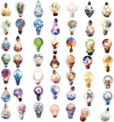 50Pcs Aesthetic Stickers Pack, Cute Anime Stickers for Laptop, Water Bottle, Suitcase, Bicycle, Skateboard, Helmet, Journaling, Scrapbooking, Waterproof Vinyl Decals in Kuwait