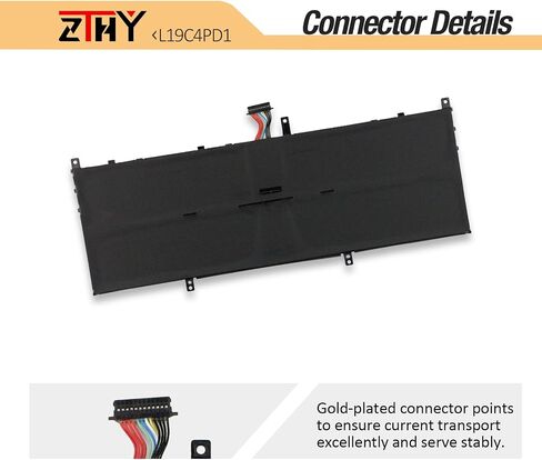 ZTHY L19C4PD1 L19D4PD1 L19M4PD1 استبدال بطارية الكمبيوتر المحمول Lenovo ideapad Yoga 6-13ARE05 6-13ALC6 Yoga C640-13IML LTE Series L19L4PD1 5B10W67329 5B10W67385 5B10U65274 7.68V 60Wh 7820mAh 4-Cell in Kuwait
