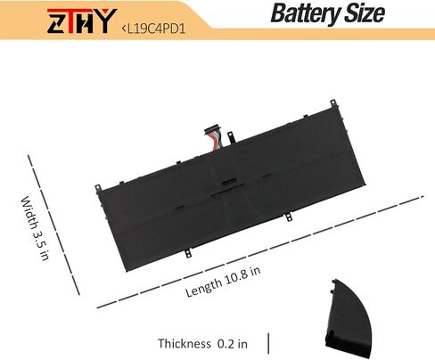 ZTHY L19C4PD1 L19D4PD1 L19M4PD1 استبدال بطارية الكمبيوتر المحمول Lenovo ideapad Yoga 6-13ARE05 6-13ALC6 Yoga C640-13IML LTE Series L19L4PD1 5B10W67329 5B10W67385 5B10U65274 7.68V 60Wh 7820mAh 4-Cell in Kuwait