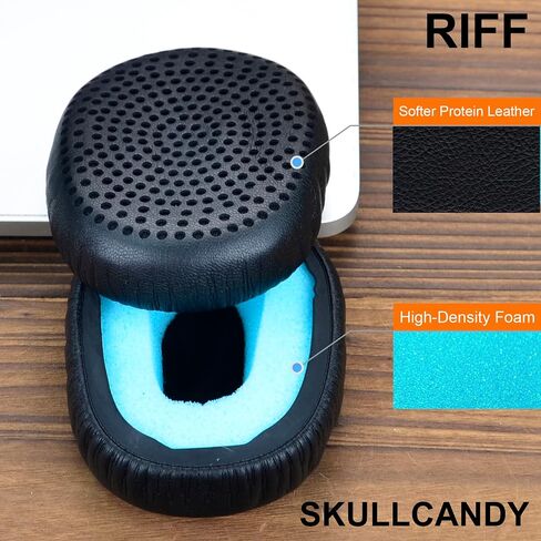 Riff Earpads - defean Replacement Ear Cushion Ear Pads Compatible with Skullcandy Riff Wireless On-Ear Headphones (Black) in Saudi Arabia
