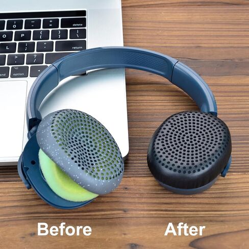 Riff Earpads - defean Replacement Ear Cushion Ear Pads Compatible with Skullcandy Riff Wireless On-Ear Headphones (Black) in Saudi Arabia