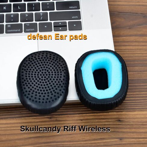 Riff Earpads - defean Replacement Ear Cushion Ear Pads Compatible with Skullcandy Riff Wireless On-Ear Headphones (Black) in Saudi Arabia