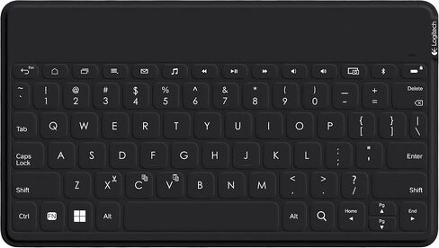 لوجيتك Keys-To-Go لوحة مفاتيح بلوتوث محمولة للغاية لأجهزة Android وWindows، أسود (متجدد) in Saudi Arabia