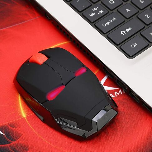 Cool Wireless Mouse, 2.4 G Portable Ergonomic Optical Wireless Mouse with USB Receiver | for Notebook PC Laptop Computer MacBook | with 8G USB Flash Drive | 3 Adjustment Levels in Kuwait