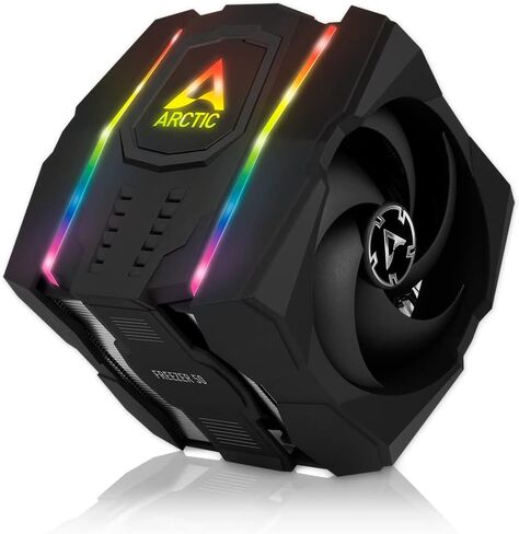 ARCTIC Freezer 50 - Multi Compatible Dual Tower CPU Fan with A-RGB, CPU Air Cooler for AMD and Intel, Two Pressure-Optimised Fans, 6 Heatpipes, LGA1700 Compatible MX-4 Thermal Paste incl. in Kuwait