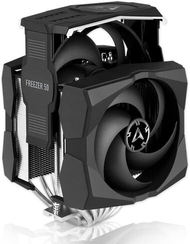 ARCTIC Freezer 50 - Multi Compatible Dual Tower CPU Fan with A-RGB, CPU Air Cooler for AMD and Intel, Two Pressure-Optimised Fans, 6 Heatpipes, LGA1700 Compatible MX-4 Thermal Paste incl. in Kuwait