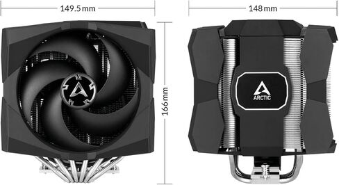 ARCTIC Freezer 50 - Multi Compatible Dual Tower CPU Fan with A-RGB, CPU Air Cooler for AMD and Intel, Two Pressure-Optimised Fans, 6 Heatpipes, LGA1700 Compatible MX-4 Thermal Paste incl. in Kuwait