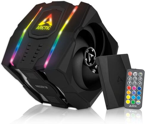 ARCTIC Freezer 50 - مروحة وحدة المعالجة المركزية ذات البرج المزدوج المتوافقة مع A-RGB، مبرد هواء وحدة المعالجة المركزية لـ AMD وIntel، مروحتان محسنتان للضغط، 6 أنابيب حرارية، معجون حراري متوافق مع MX-4 LGA1700 متضمن. in Saudi Arabia