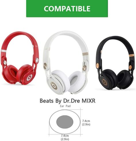 MIXR استبدال وسائد الأذن وأغطية الأذن وأغطية الأذن وقطع غيار وسائد الأذن المتوافقة مع Beats من Dr. Dre Mixr On-Ear Headphone (أحمر) in Kuwait