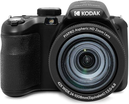 Kodak PIXPRO AZ425 Astro Zoom 20MP Digital Camera with 42x Optical Zoom (Black) Bundle with 32GB SD Card, Battery and Charger, and Tripod (4 Items) in Saudi Arabia